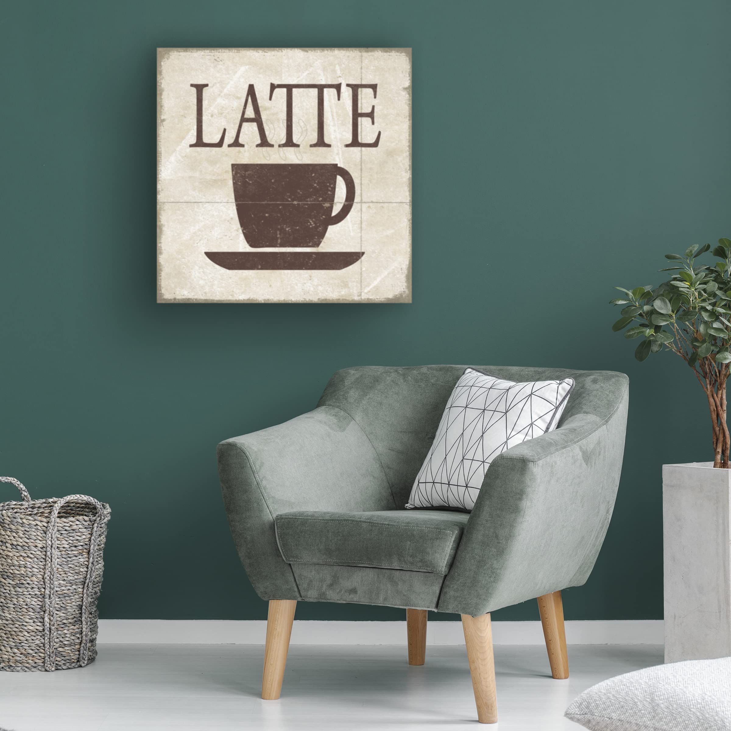 Trademark Fine Art 'Simply Coffee IV' Canvas Wall Art by Alonzo Saunders - Modern Home Decor for Living Room, Bedroom & Office