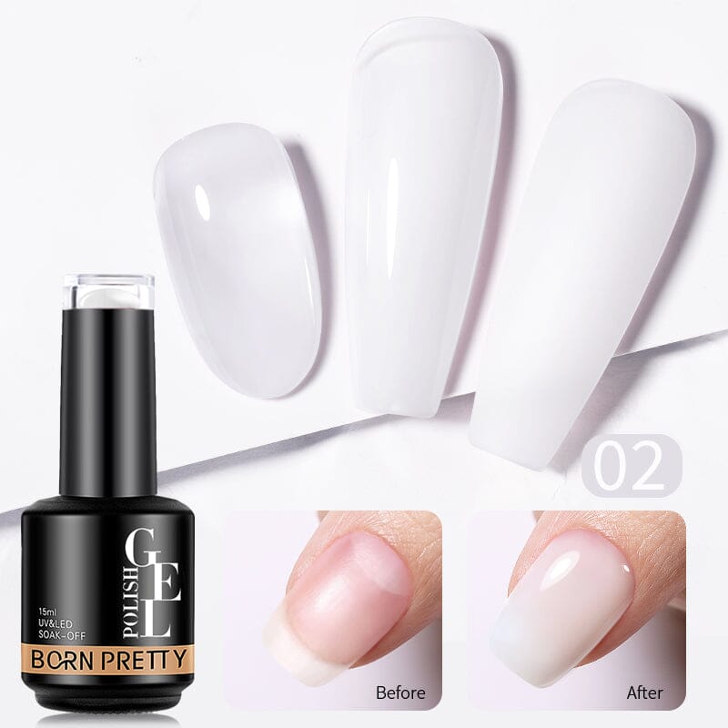 BORN PRETTY 15ml Rubber Base Gel - Long-Lasting Nail Strengthener for DIY Manicures & Professional Nail Salons | Perfect for Gel Extensions & Nail Art