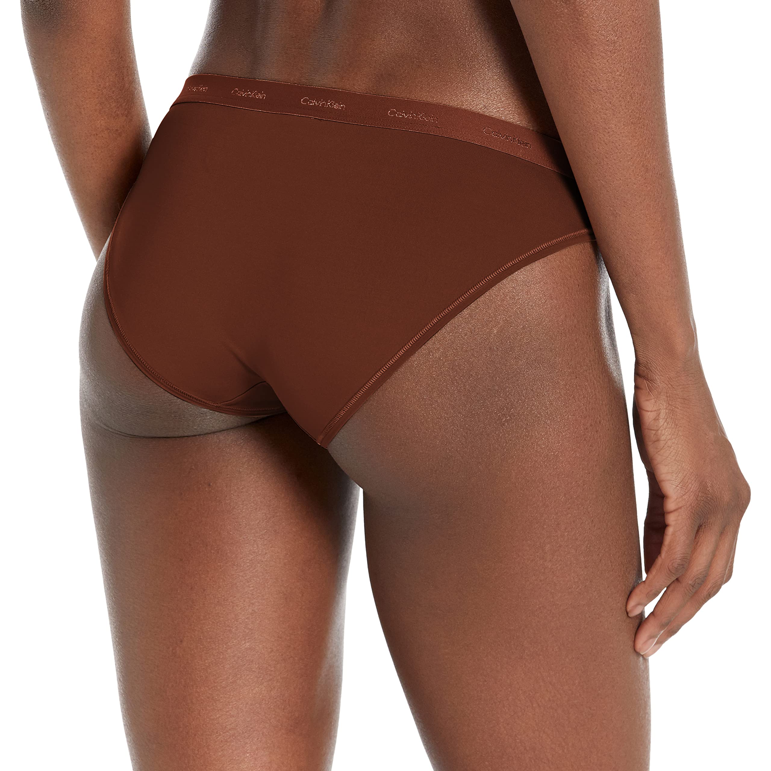 Calvin Klein Women's Form-Fitting Bikini Underwear - Seamless Comfort for Everyday Wear & Lounge