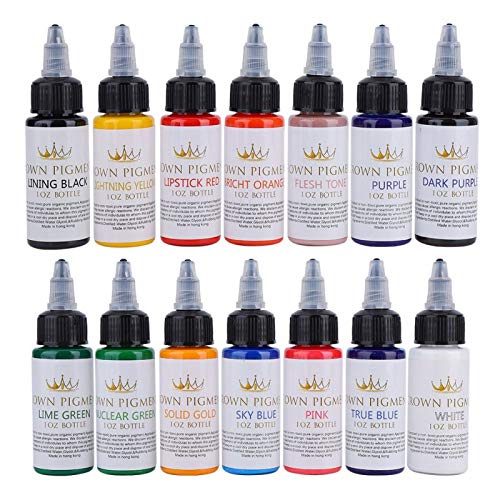 Professional Tattoo Ink Set - Safe & Vibrant Body Art Pigments for Tattoo Artists | Perfect for Tattooing, Permanent Makeup & Body Painting | High-Quality Skin Safe Tattoo Colors