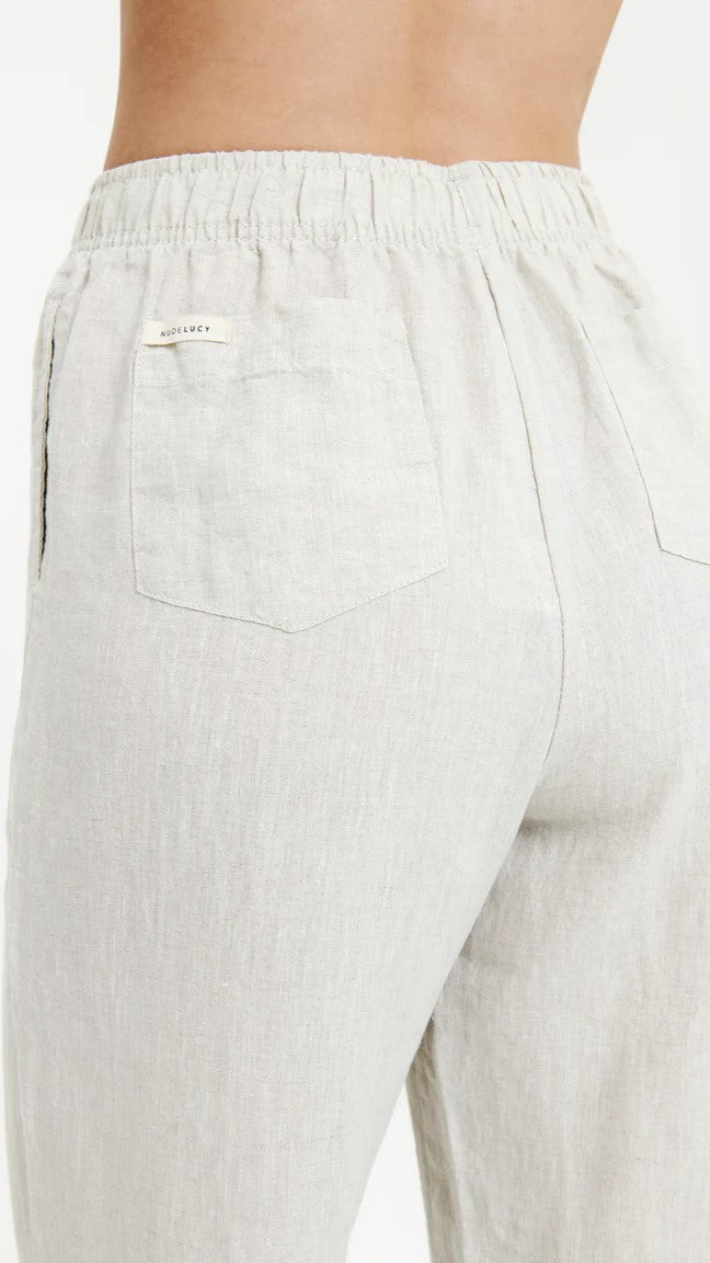 Soft & Breathable Linen Lounge Pants for Women - Natural Comfort for Home, Yoga & Relaxation | Eco-Friendly Casual Wear