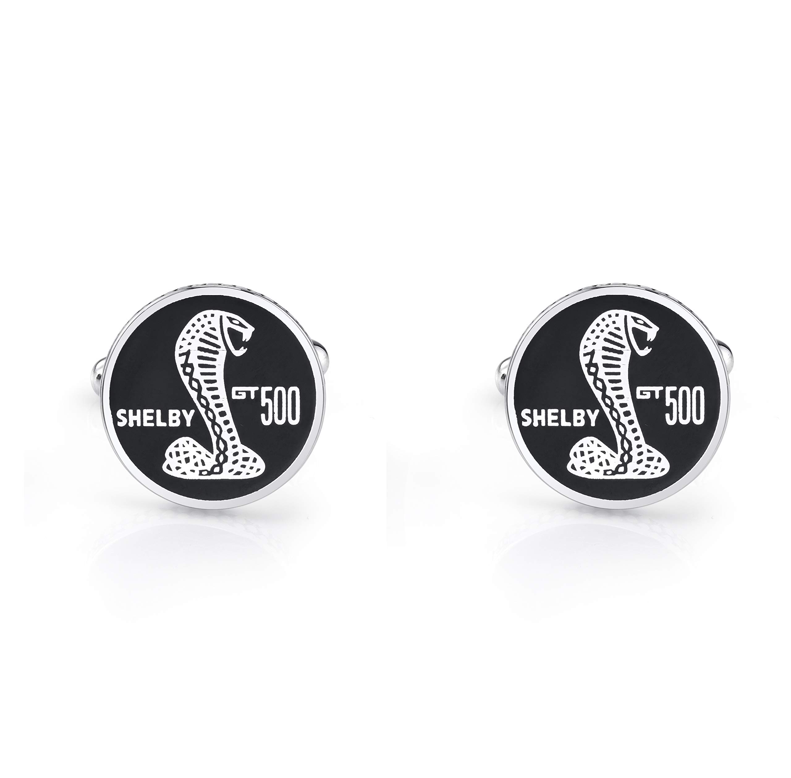SHELBY Cobra GT500 Cufflinks for Men - Sterling Silver Snake Design Luxury Mens Jewelry Gift | Perfect Birthday, Anniversary, Wedding Present for Him | Great for Formal Events, Business Meetings & Special Occasions