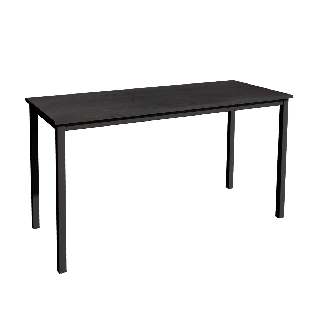 Soges 63 Inch Black Computer Desk - Modern Home Office Desk for Work & Study, Ergonomic Design with Sturdy Frame, Perfect for Small Spaces & Gaming Setups
