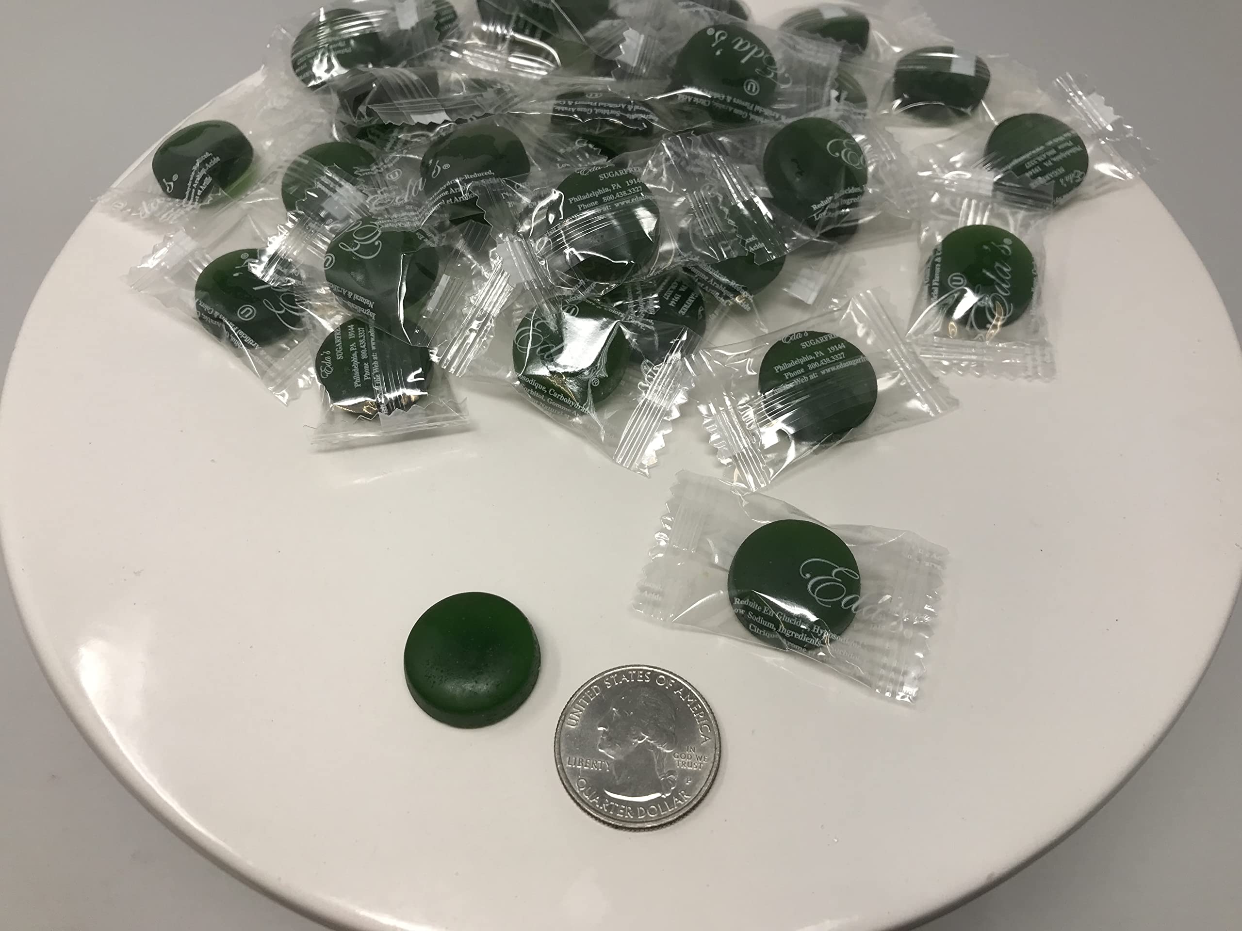 Sugar Free Green Apple Hard Candy - 1 Pound Bag | Delicious Low-Calorie Snack for Diabetics & Keto Diet | Perfect for Parties, Gifts & On-the-Go Treats