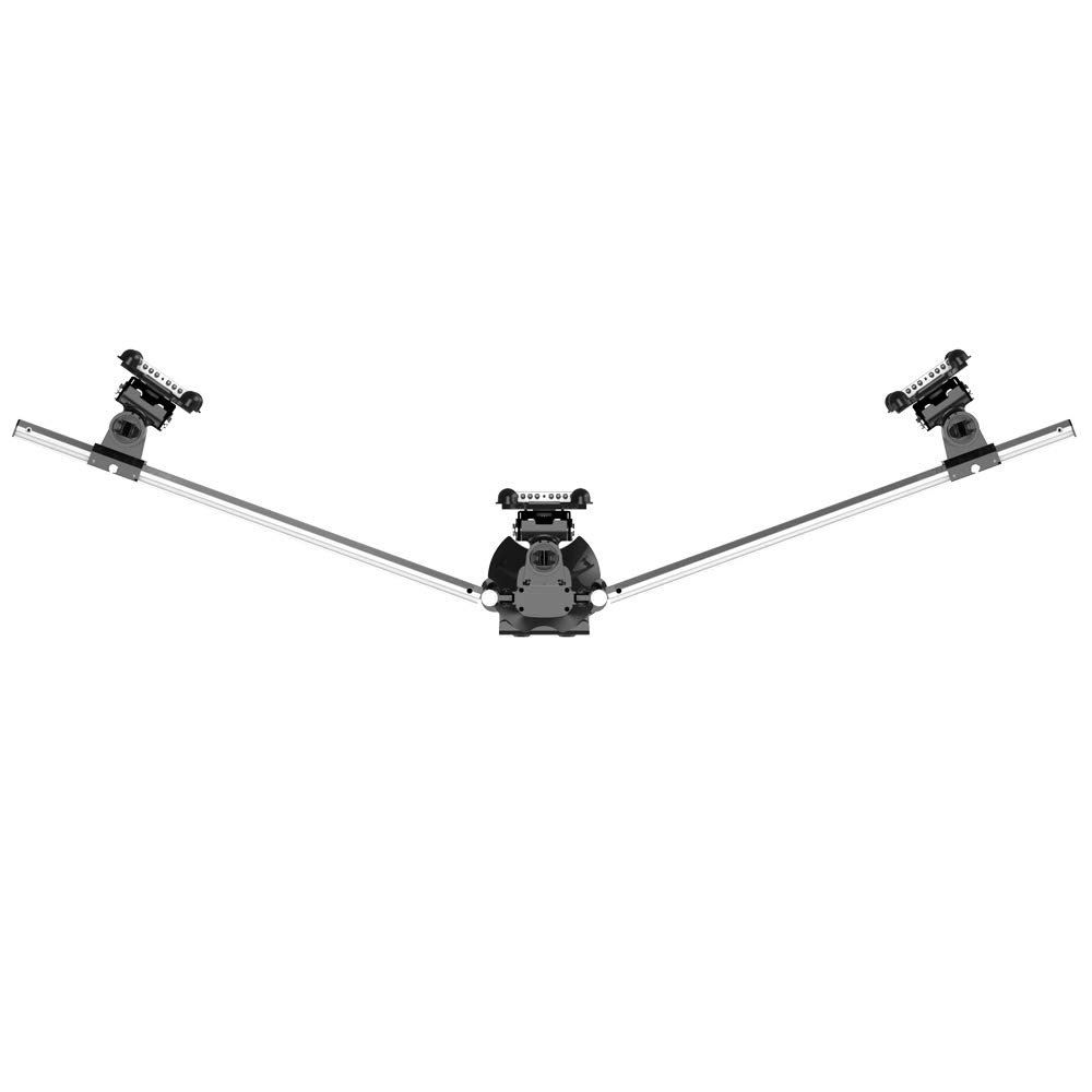 Triple Monitor Stand for Apple Displays - Low Profile Desk Mount with Adjustable Arms | Perfect for Home Office, Gaming Setup & Multi-Tasking Workspaces