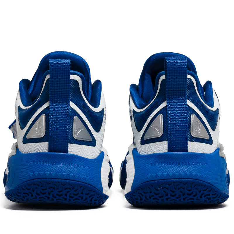 Anta Kai 1 'College' Basketball Shoes - White/Blue Men's Athletic Sneakers for Indoor & Outdoor Court Play