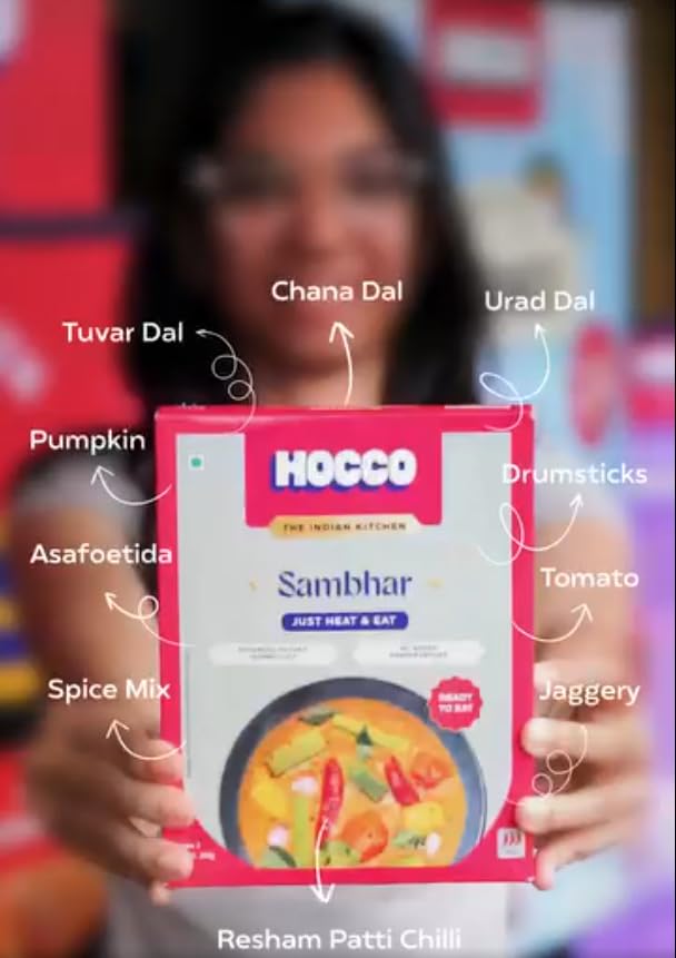 HOCCO Ready to Eat Indian Food Variety Pack - 12 Packs (24 Servings) | Smoked Paneer, Paneer Tikka, Palak Paneer, Paneer Methi Malai, Mumbai Bhaji, Chana Masala, Rajma Masala, Dal Tadka, Sambhar | Authentic South Indian Cuisine | No Preservatives | Perfect for Quick Meals, Office Lunches & Indian Food Lovers