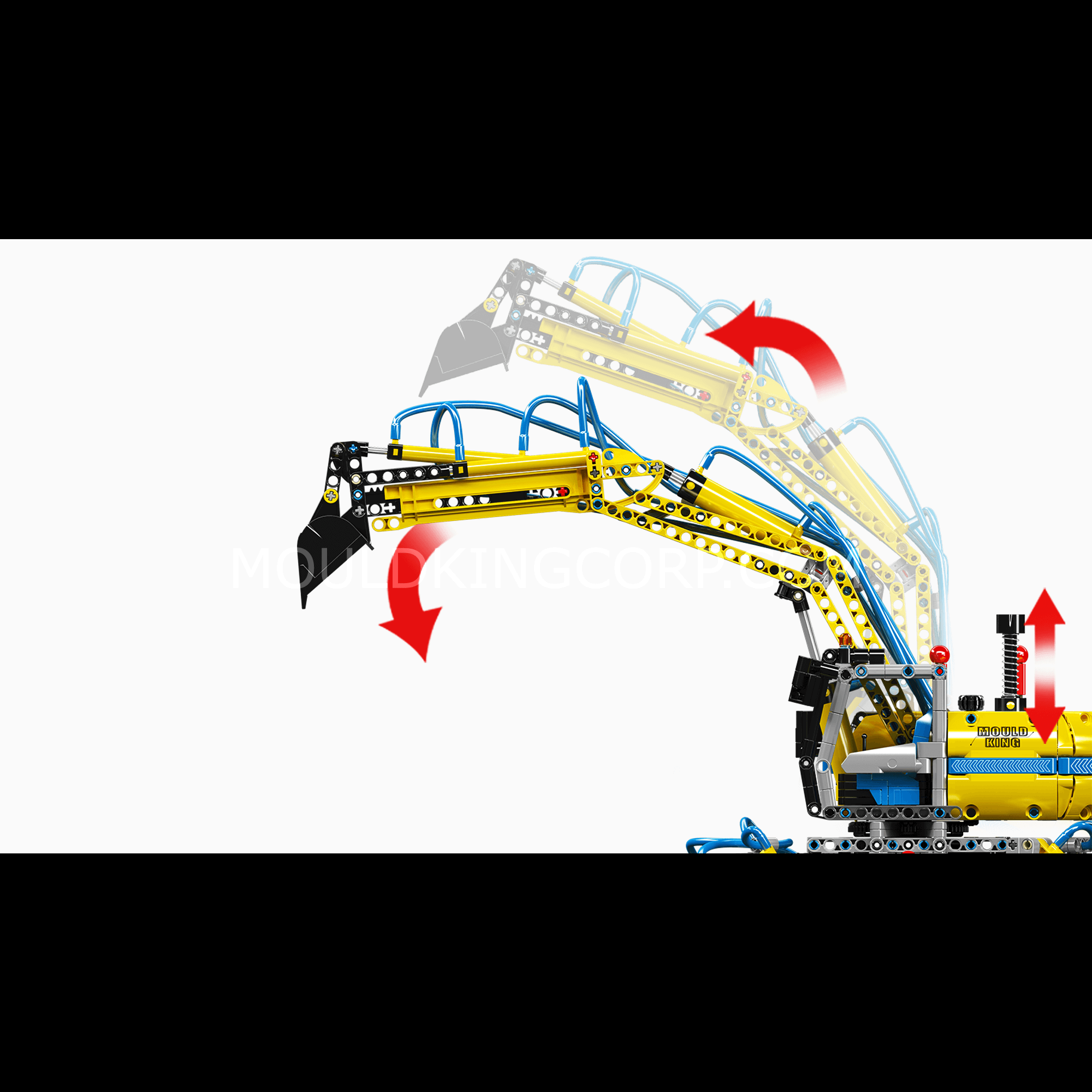 Mould King 17060 All Terrain Excavator Building Set - 1,392 Piece Construction Toy for Kids & Adults | STEM Educational Building Blocks for Engineering Enthusiasts | Perfect for Birthday Gifts, DIY Projects & Model Collection