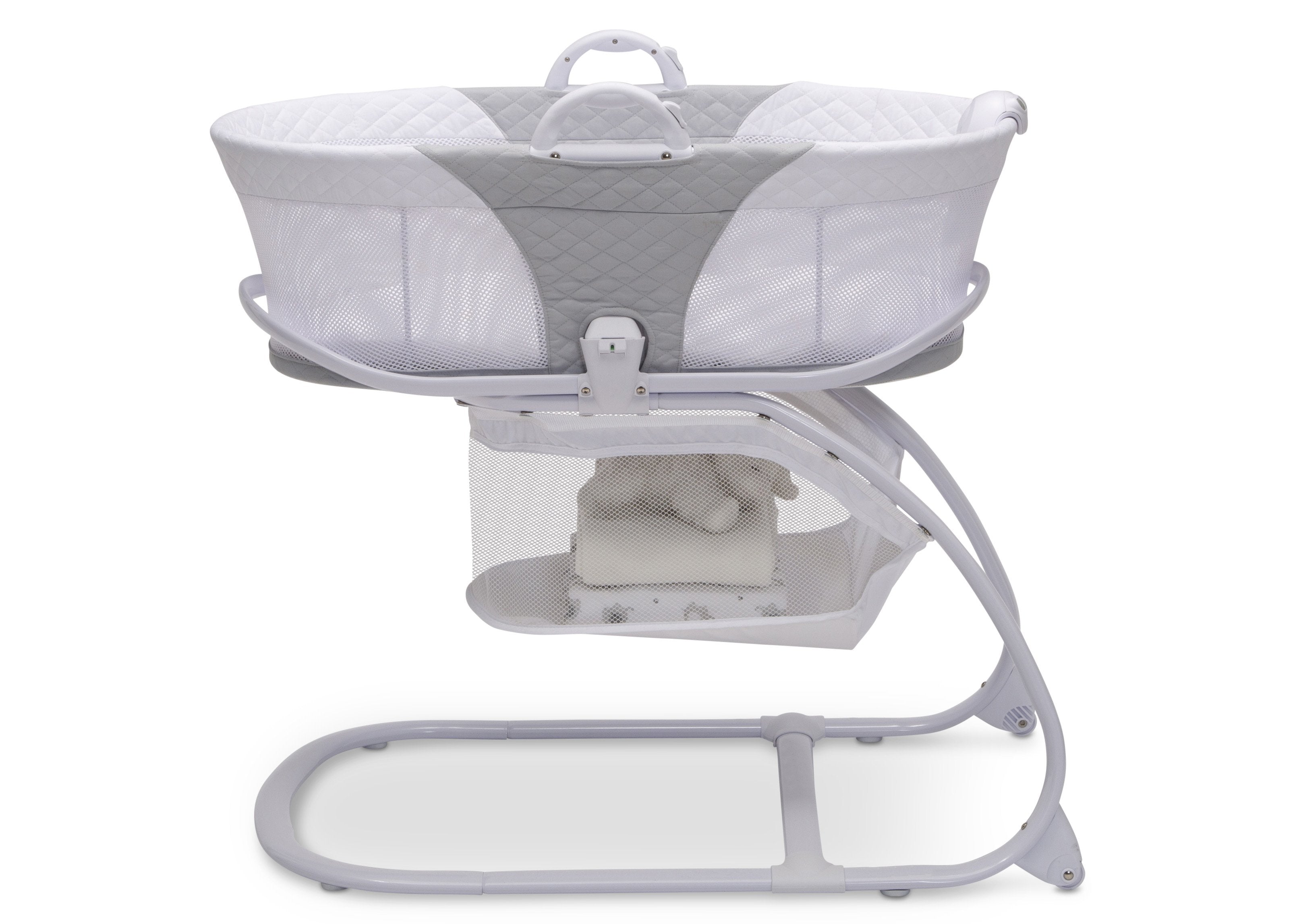 2 in 1 Moses Basket & Bedside Bassinet Sleeper - Portable Baby Crib for Newborns - Perfect for Nursery, Bedroom Co-Sleeping & Travel