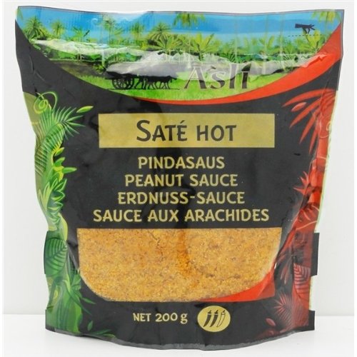 Authentic Spicy Peanut Satay Sauce - 200g | Premium Indonesian Flavor for Grilling, Stir-Fry & Dipping | Perfect for BBQ, Noodles & Asian Dishes