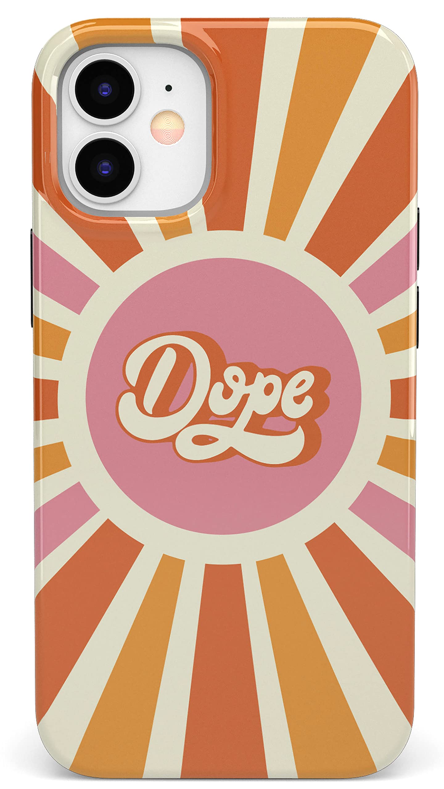 Casely iPhone 12 Mini Case - Retro Colorblock Design | Durable Protective Cover | Perfect for Everyday Use & Trendy Style