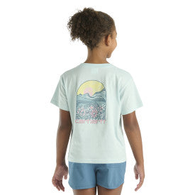 Youth Girls Short Sleeve Arch T-Shirt - Starlight Blue | Comfortable Casual Tee for School, Sports & Everyday Wear