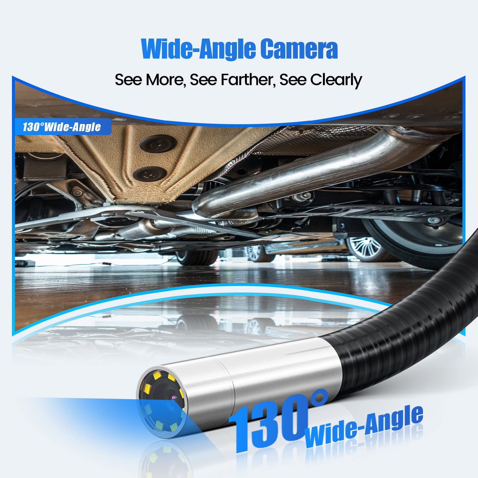 Teslong 5ft Telescopic Endoscope Camera with Light - 4.5