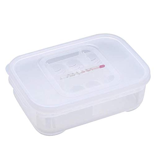 Reptile Breeding Box 16.5x11x5.2cm - Transparent Reptile Hatchery & Incubation Box with Temperature Gauge - Ideal for Hatching Lizards, Snakes, Geckos - Perfect for Home Breeding, Pet Stores & Reptile Enthusiasts