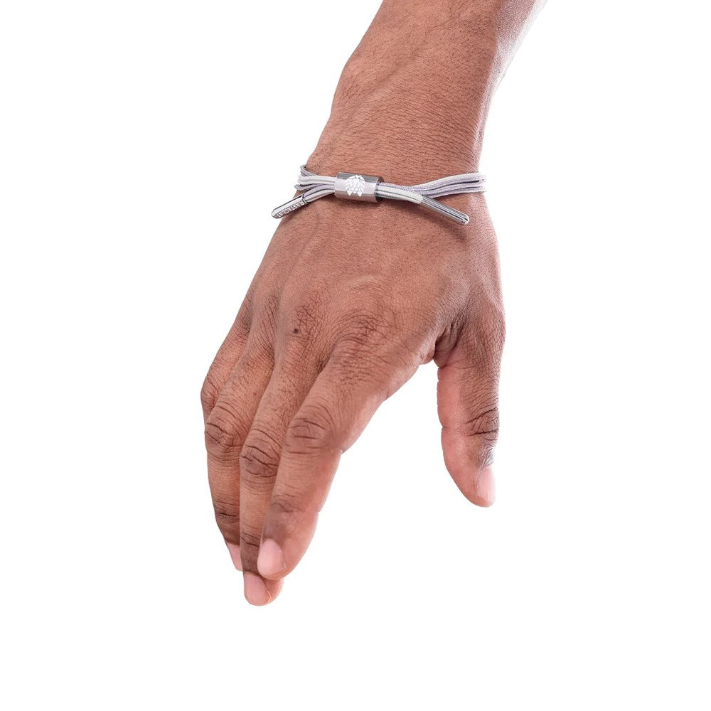 Rastaclat Atomic 24 Grey Wristband - Stylish Unisex Braided Bracelet for Men & Women - Perfect for Fitness, Sports & Everyday Wear