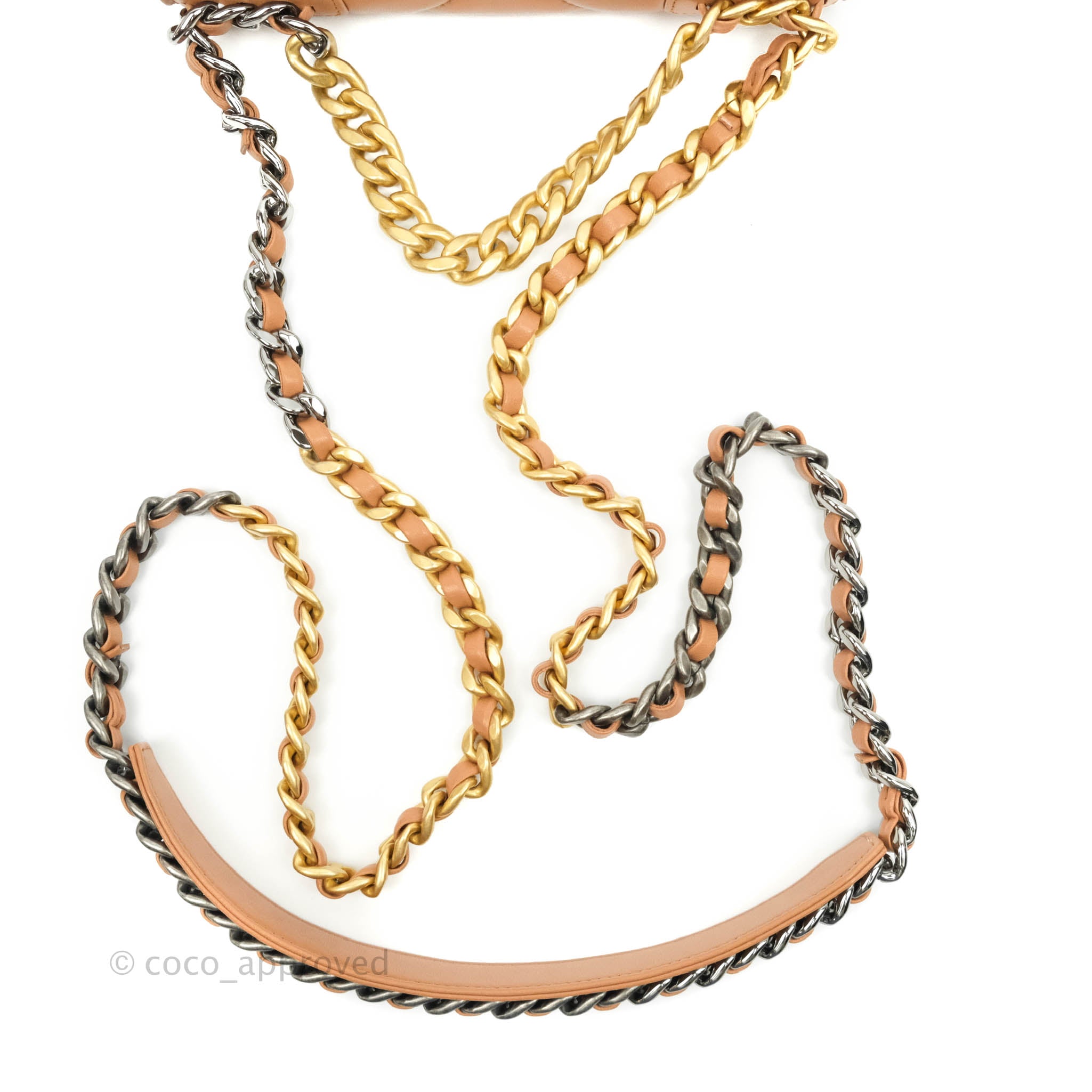 Chanel 19 Wallet on Chain WOC Dark Beige Caramel Lambskin Mixed Hardware 21K - Luxury Crossbody Bag for Women, Perfect for Evening Parties & Date Nights