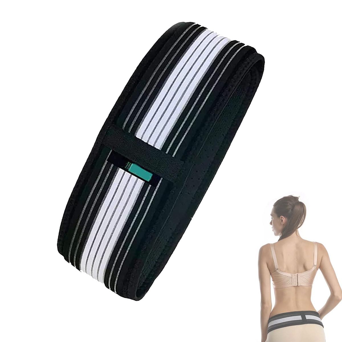 Premium Lower Back Support Belt for Men & Women - Sciatica & Back Pain Relief, Adjustable Lumbar Brace (42.9in/109cm) - Ideal for Work, Sports & Daily Activities