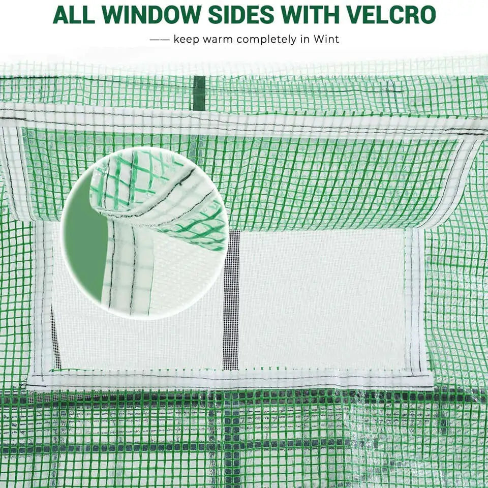 56x56x77 Walk-in Greenhouse for Plants - Portable Garden Greenhouse with Sturdy Frame & UV Protection - Perfect for Indoor/Outdoor Gardening, Seed Starting & Plant Protection