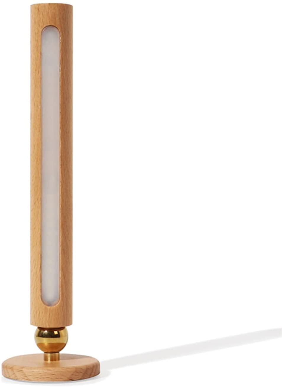 360° Rotatable Wooden LED Wall Lamp - Magnetic Detachable & Stepless Dimming Rechargeable Night Light, USB Powered for Bedroom, Living Room, Nursery | Perfect for Reading, Nighttime Safety & Ambient Lighting (1 Piece)