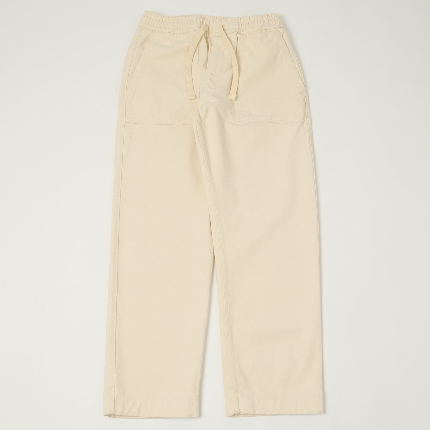 Merz b. Schwanen PANTS05 Organic Cotton Drawstring Trousers for Men - Comfortable Casual Pants for Everyday Wear, Travel & Lounge