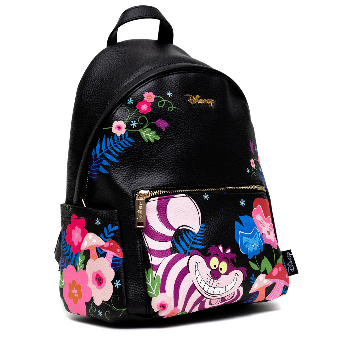 WondaPop Disney Cheshire Cat Mini Backpack for Women & Teens - Cute Cartoon Character Small Rucksack for School, Travel, and Cosplay