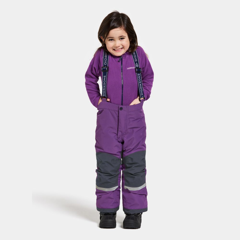 Didriksons Skare Kids Waterproof Ski Jacket & Pants Set - Royal Purple - Winter Snowsuit for Boys & Girls - Perfect for Skiing, Snowboarding & Outdoor Winter Activities