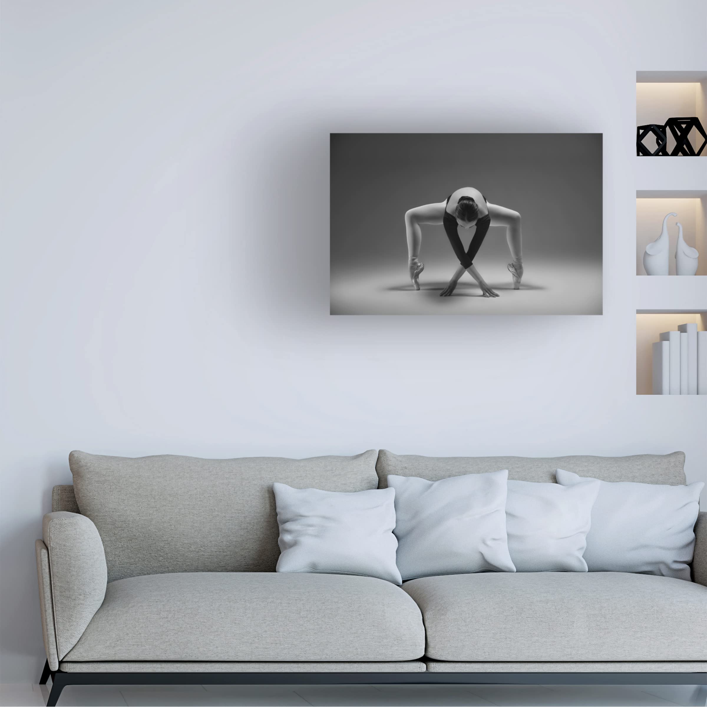 Trademark Fine Art 'Elegant' Canvas Wall Art by Rob Li - Modern Home Decor for Living Room, Bedroom & Office