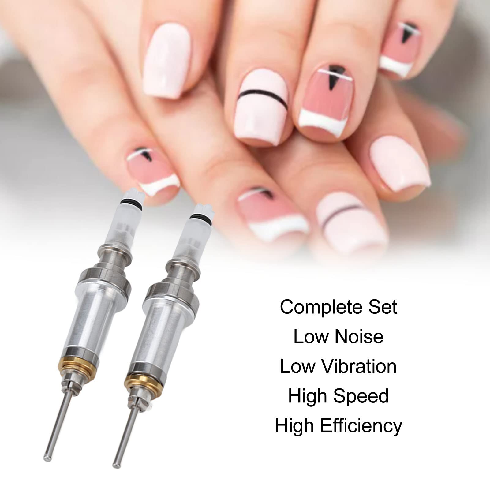 Professional High-Speed Nail Drill Spindle & Polisher Handle - Efficient Electric Nail File for Salon & Home Manicure/Pedicure - Perfect for Nail Art, Acrylics & Gel Extensions