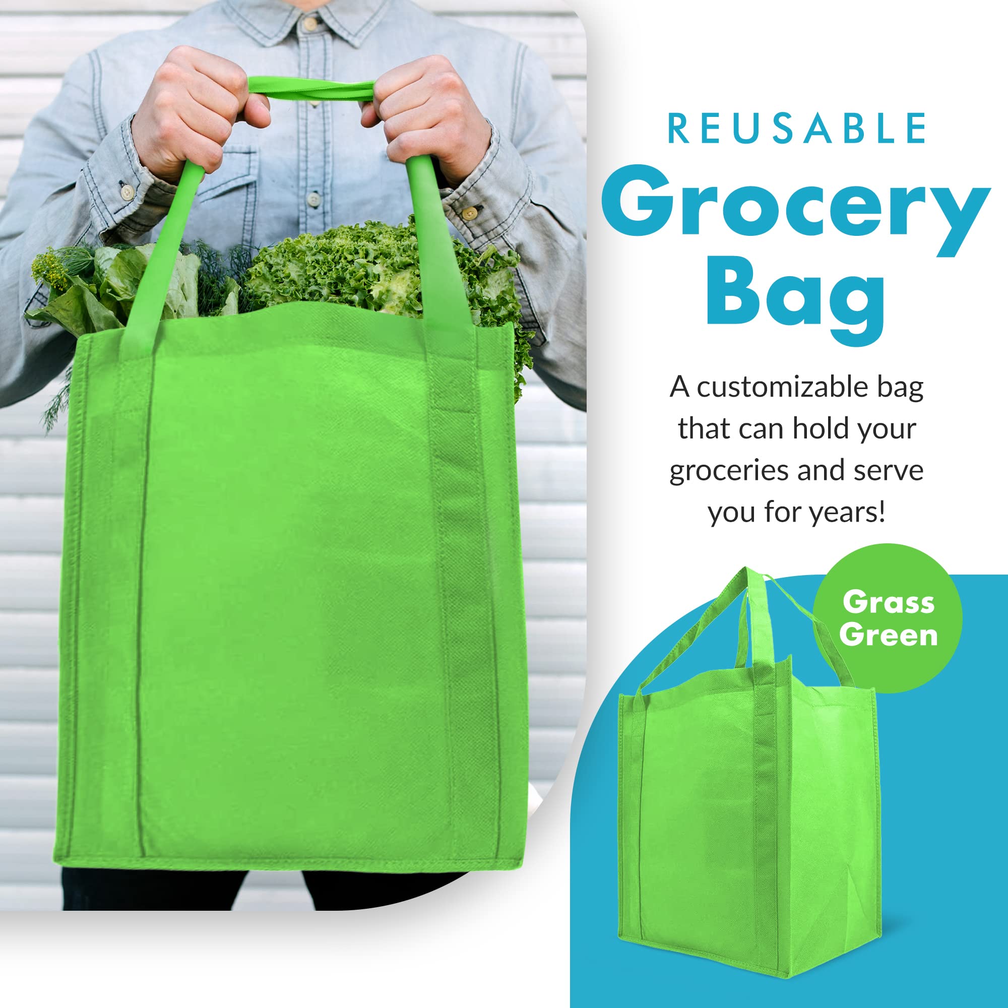 Eco-Friendly Reusable Grocery Bags - 20