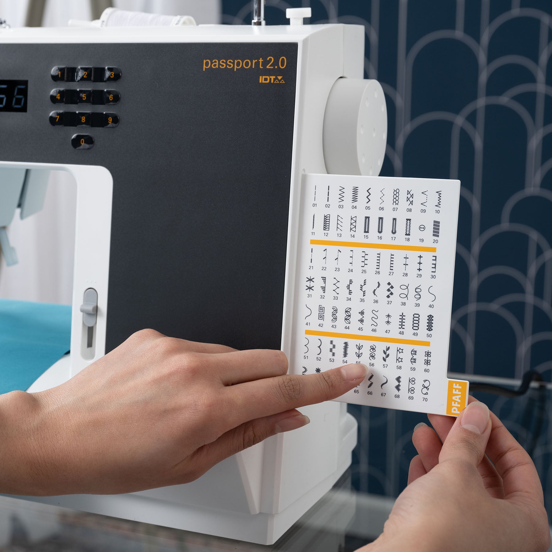 Pfaff Passport 2.0 Sewing Machine with Extension Table & Carry Bag Bundle - Perfect for Home Sewing, Quilting, and Craft Projects