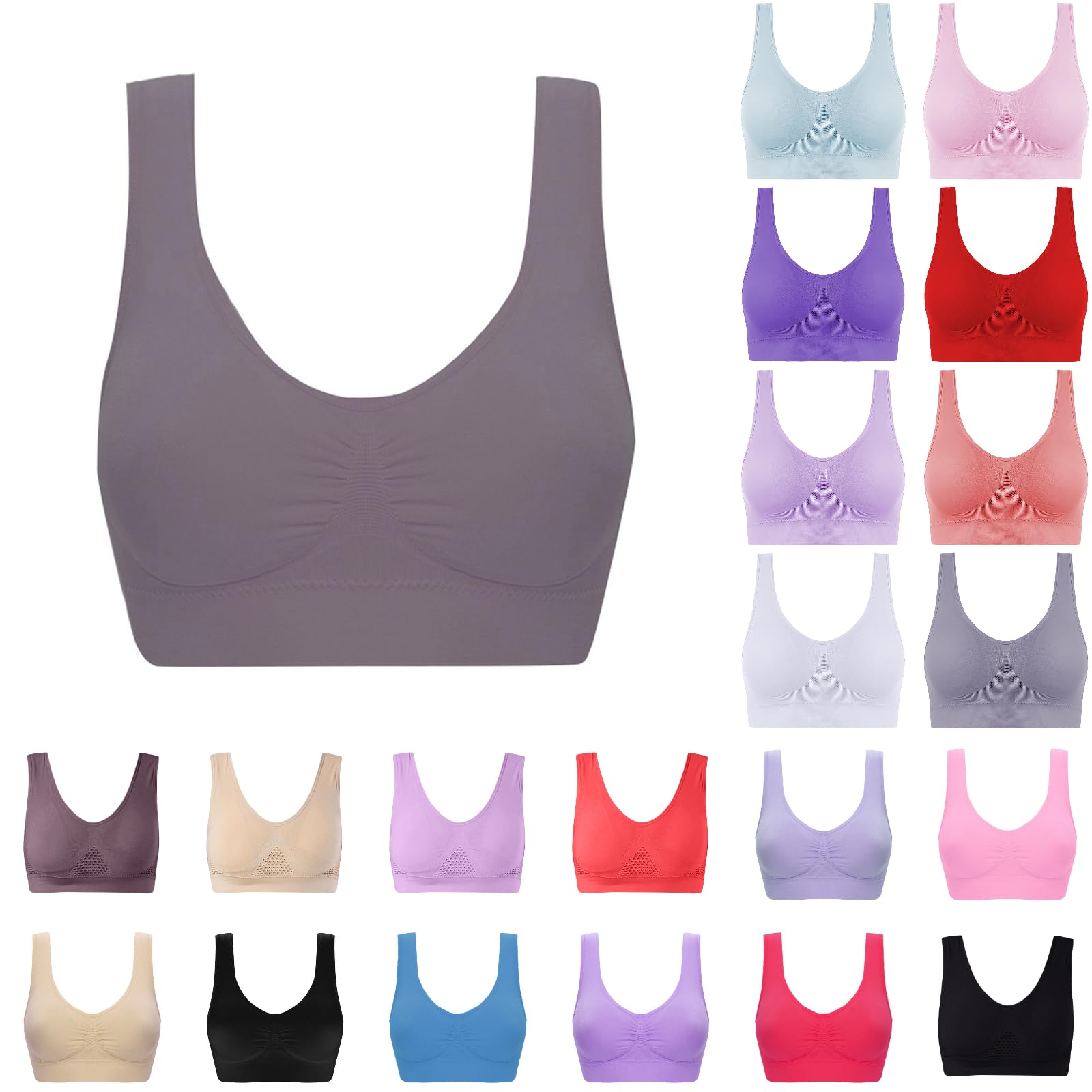 Trendy Push Up Bralette for Women - Wirefree Sports Bra for Gym & Daily Wear