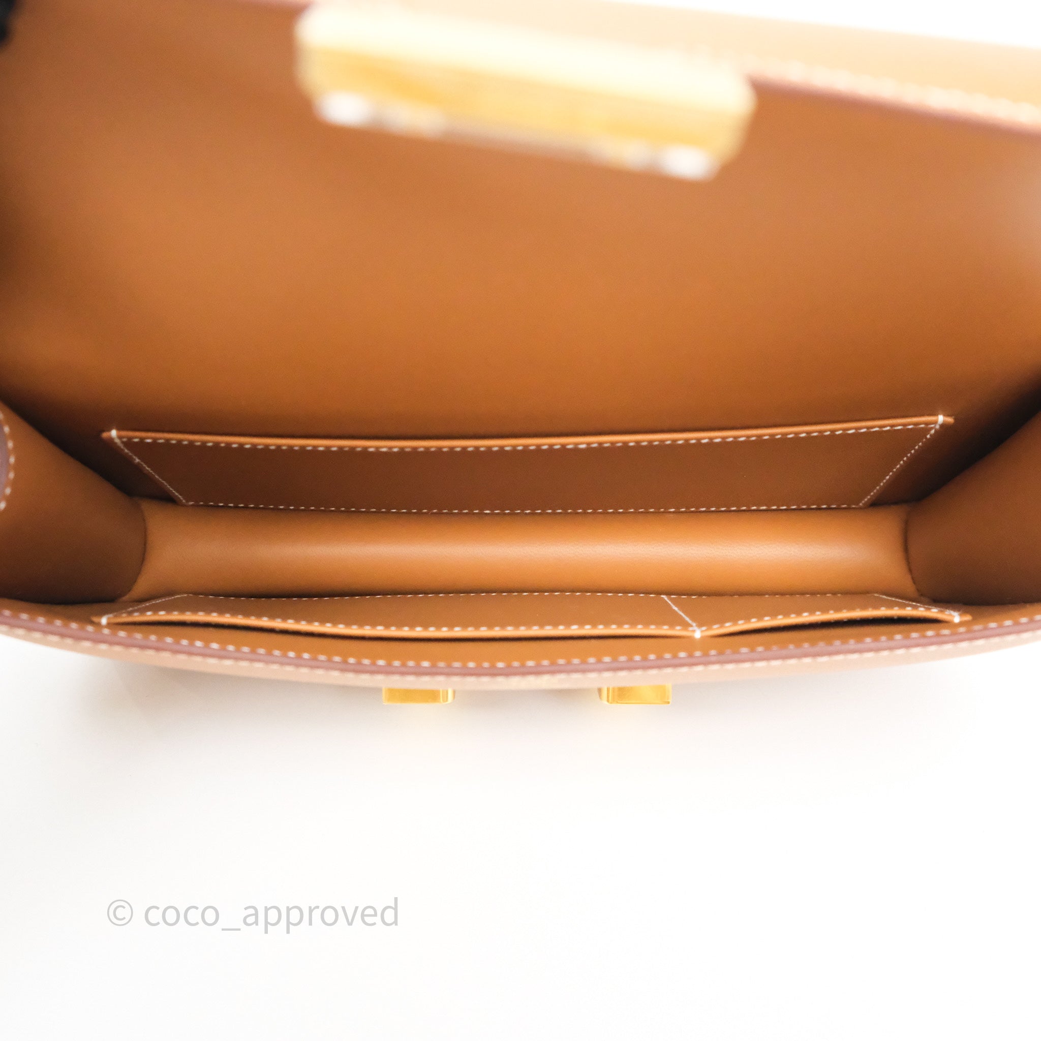 Authentic Hermès Constance Elan 37 Bag in Gold Epsom Leather with Gold Hardware - Luxury Designer Handbag for Women | Perfect for Evening Events, Parties & Special Occasions