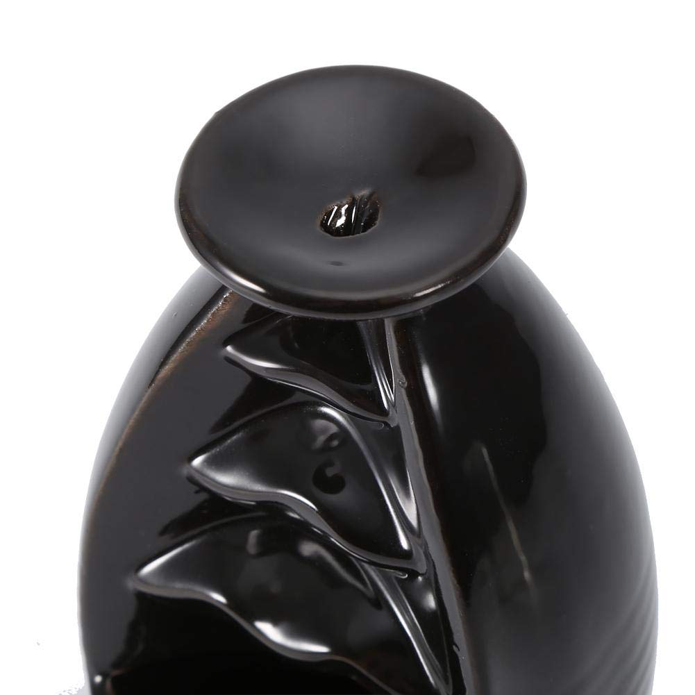Ceramic Glaze Backflow Incense Holder Stand for Cones - Aromatherapy Home Decor for Relaxation, Meditation & Stress Relief