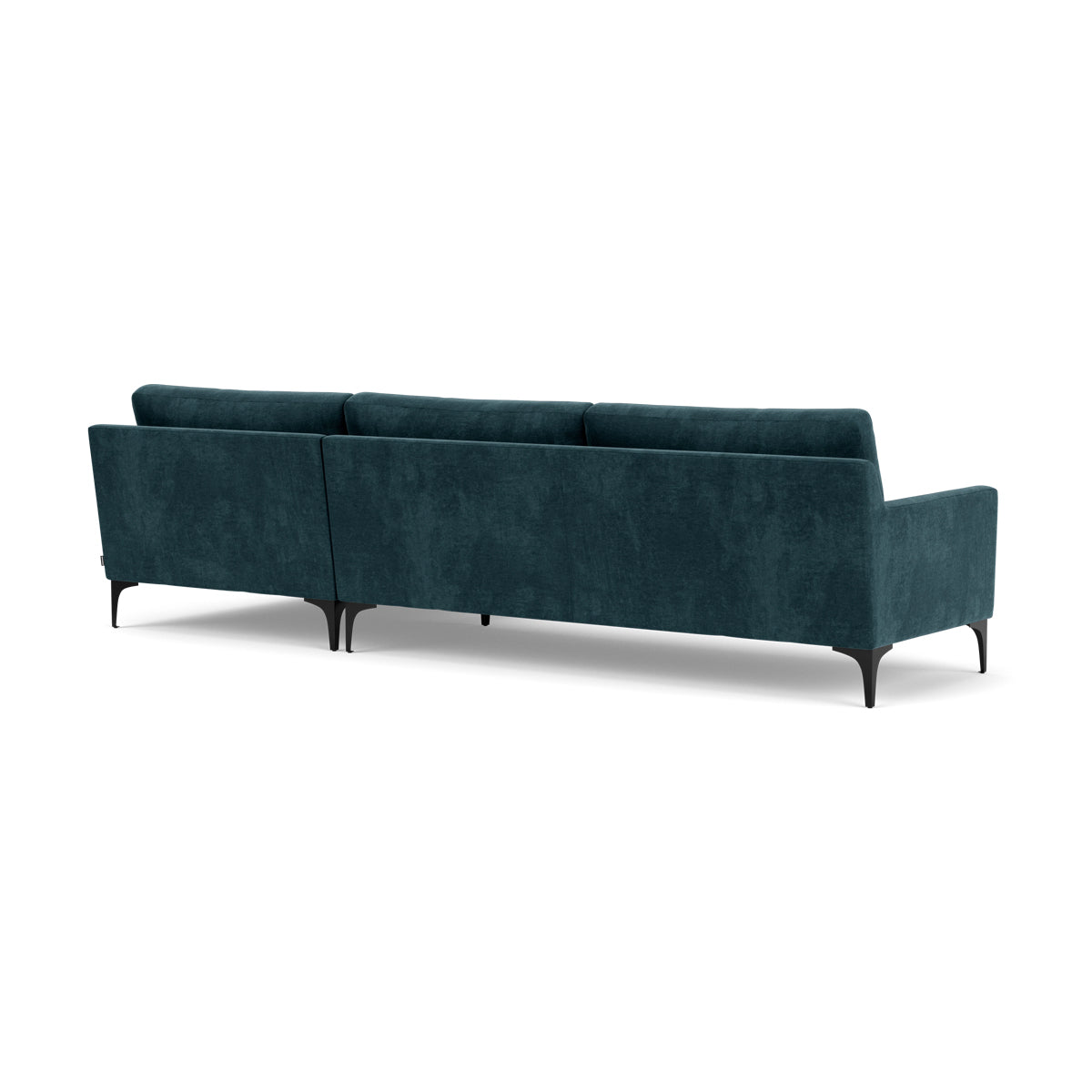 Astha Fabric Right Chaise Sofa - Modern Upholstered Sectional Couch for Living Room, Lounge & Small Spaces