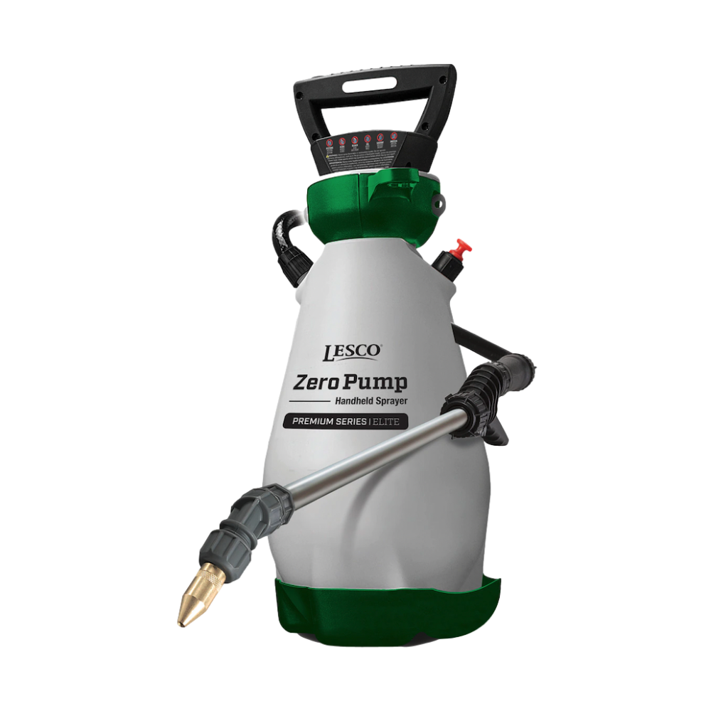LESCO 190594 Zero Pump Sprayer Elite Series - 2 Gallon Battery Powered Handheld Sprayer for Lawn Care, Gardening & Pest Control