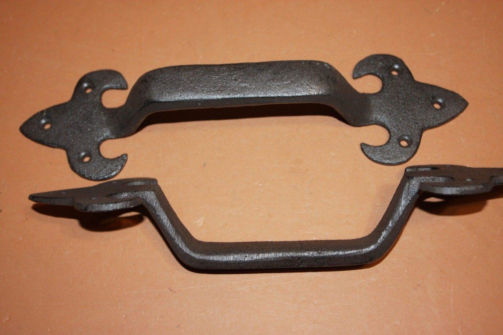 10-Pack Heavy Duty Large Fleur De Lis Cabinet Handles - 11.5