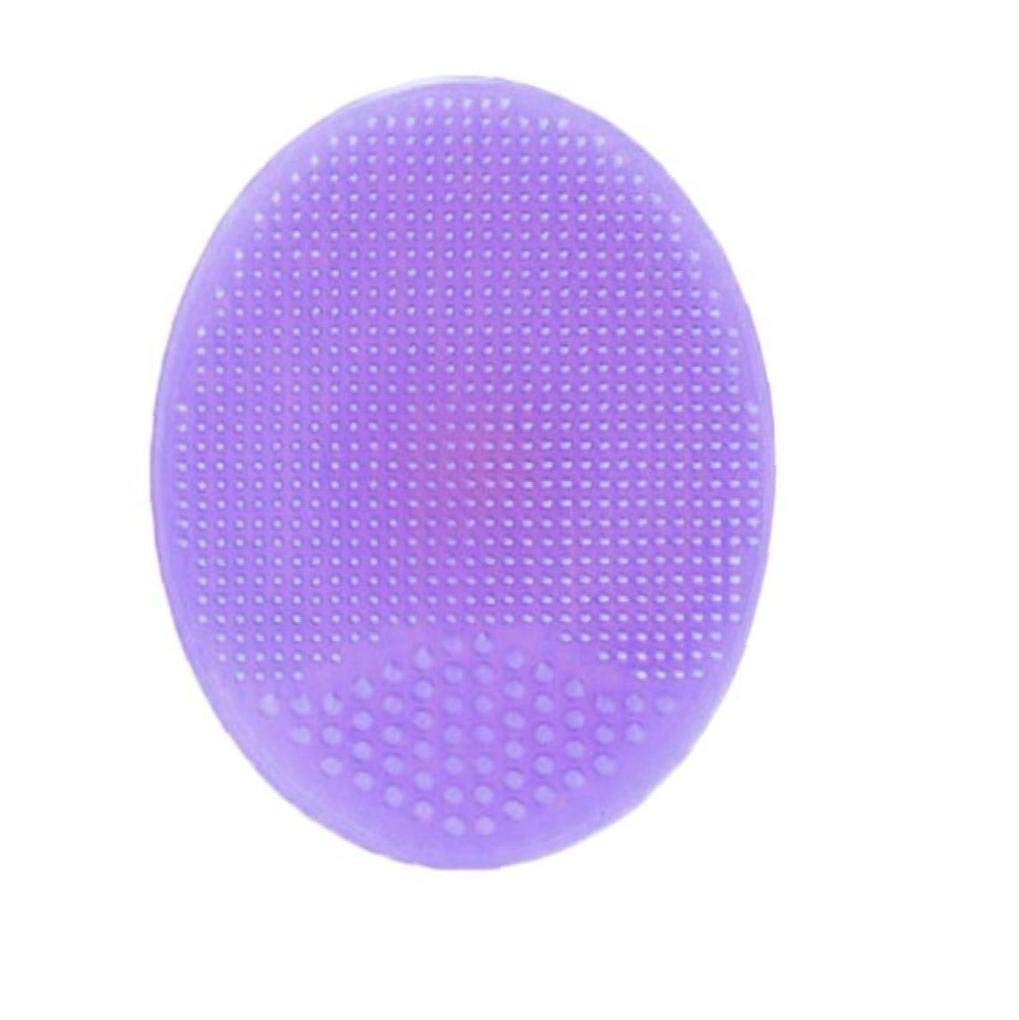 Soft Silicone Face Scrubber for Blackhead Removal - Exfoliating Shower Brush (Purple) - Perfect for Spa & Skincare Routine