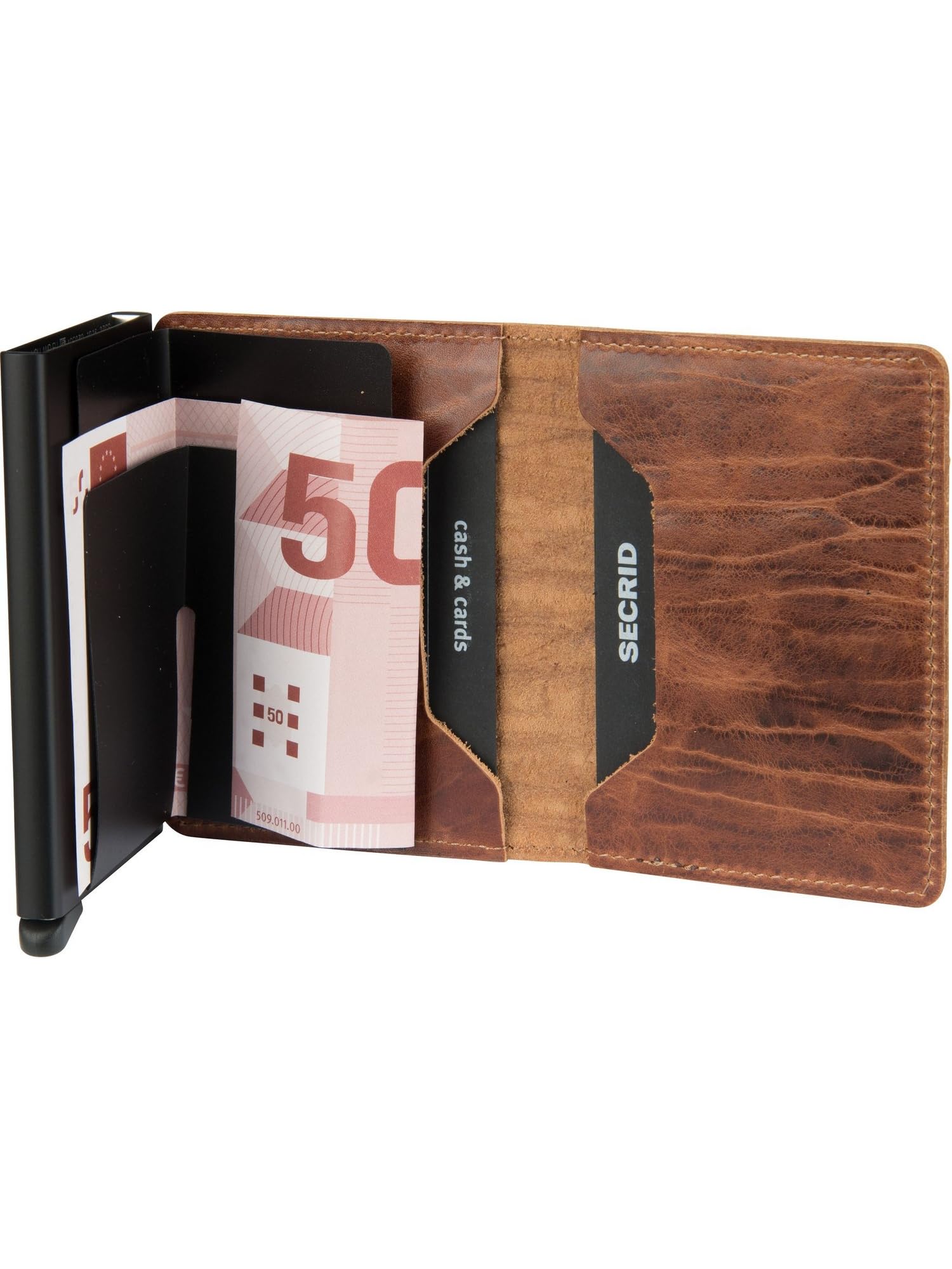 SECRID Slim Wallet - Genuine Leather RFID Blocking Card Holder for 12 Cards | Dutch Martin Design | Secure & Stylish Minimalist Wallet for Men & Women | Perfect for Travel, Business & Everyday Use
