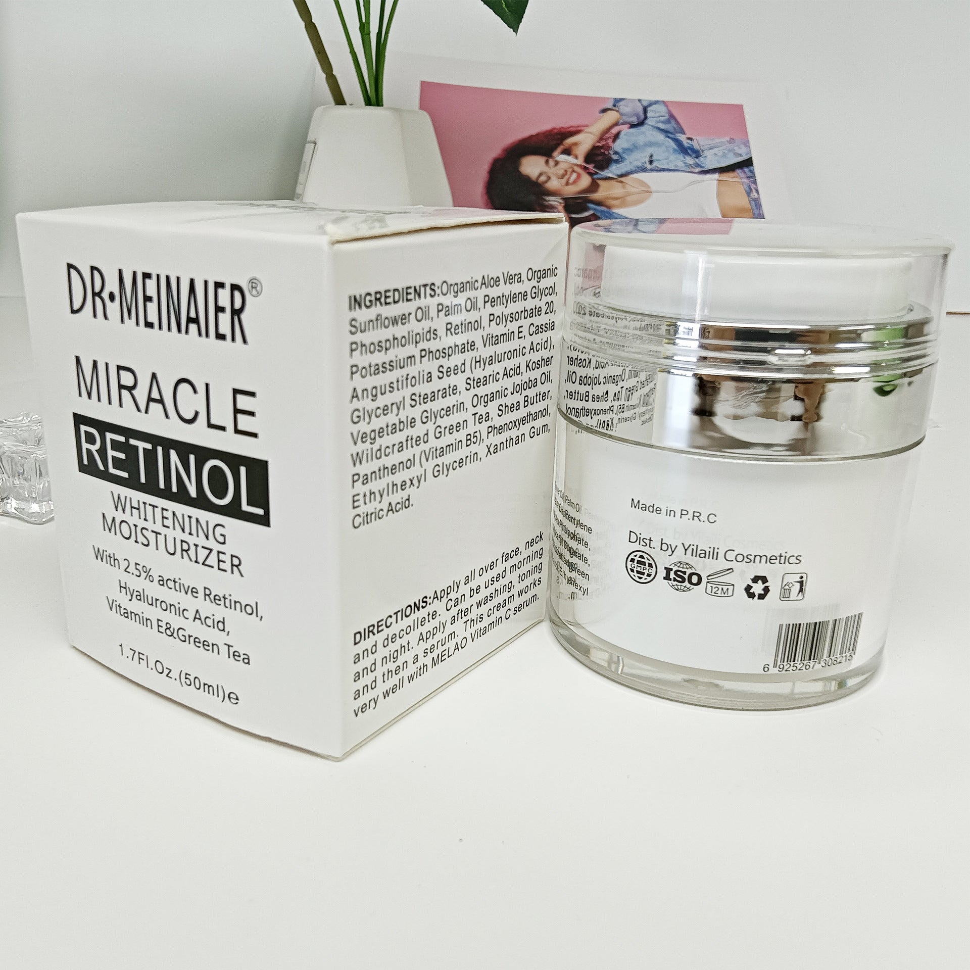 Best Retinol Moisturizing Cream for Face - Anti-Aging Night Cream to Shrink Pores & Restore Skin - Perfect for Dry Skin & Wrinkle Reduction - Ideal for Nighttime Skincare Routine