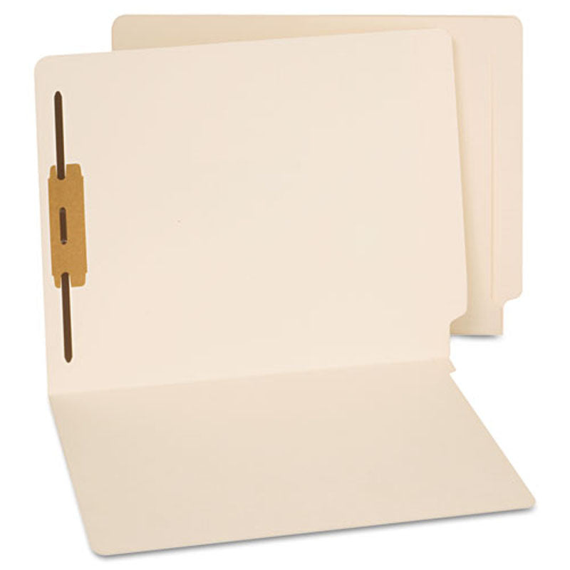 Durable Reinforced Manila End Tab Folders with Fasteners - Box of 50 - Perfect for Office Filing, Document Organization & School Projects