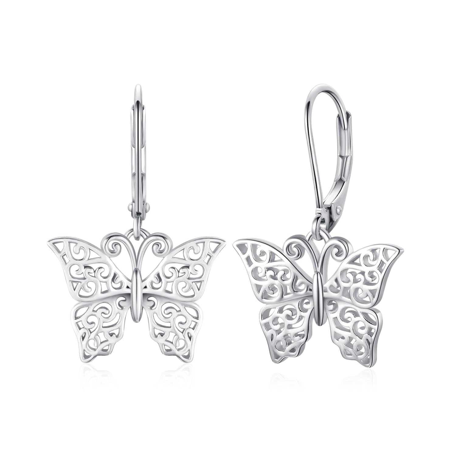 925 Sterling Silver Butterfly Hoop Earrings for Women - Elegant Dainty Jewelry Gift for Her, Girls, Teens | Perfect for Everyday Wear, Date Night, Birthday & Anniversary Gifts