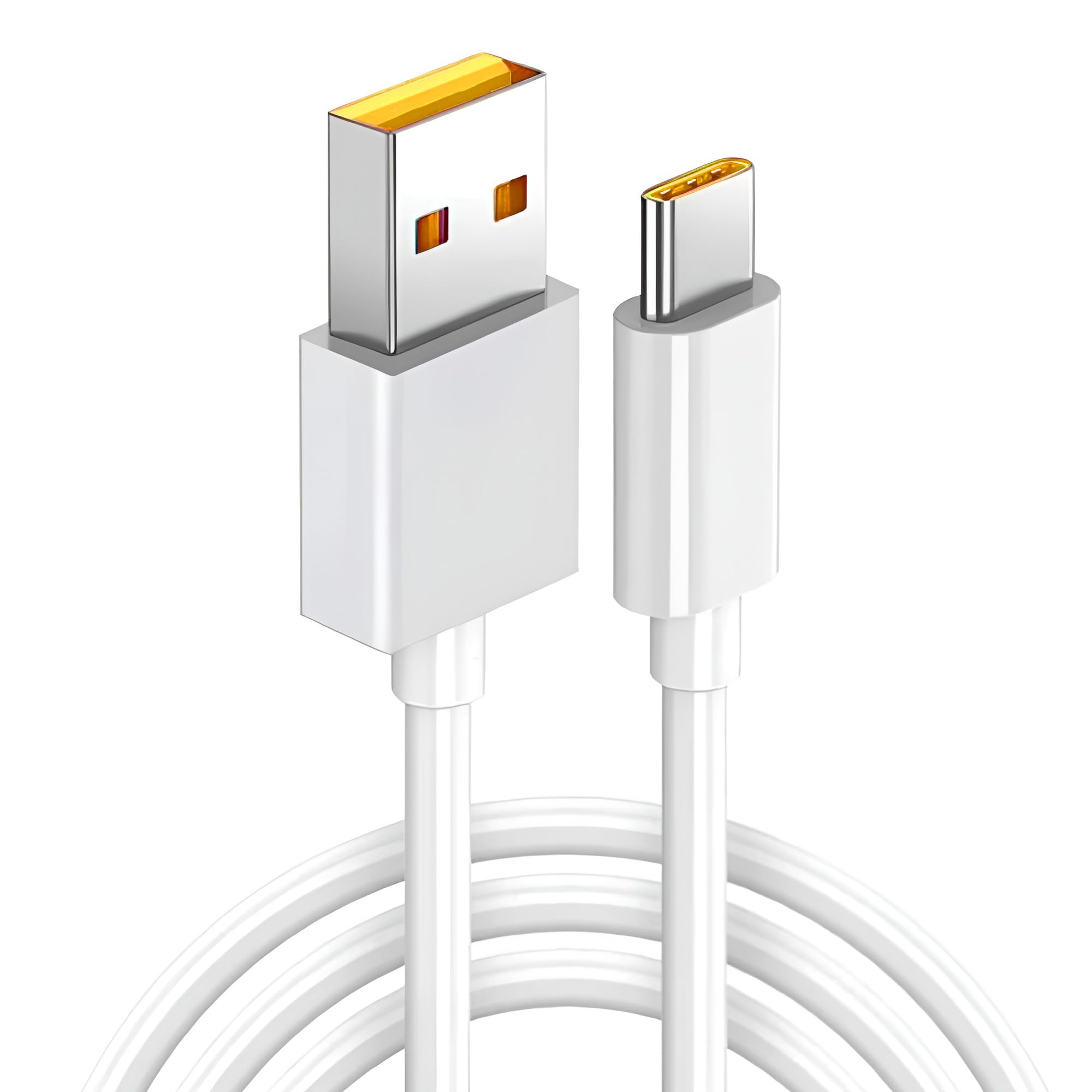 Original Realme 100W SuperVOOC USB Type-C Fast Charging Cable - Compatible with Realme 12 Pro+/11 Pro+/11/10/9 Pro/Narzo 60 Pro/60/50/50 Pro/30 - Supports 65W SuperDart & 33W Dart Charging - Quick Charge & Data Sync - Perfect for Home, Office & Travel (White)