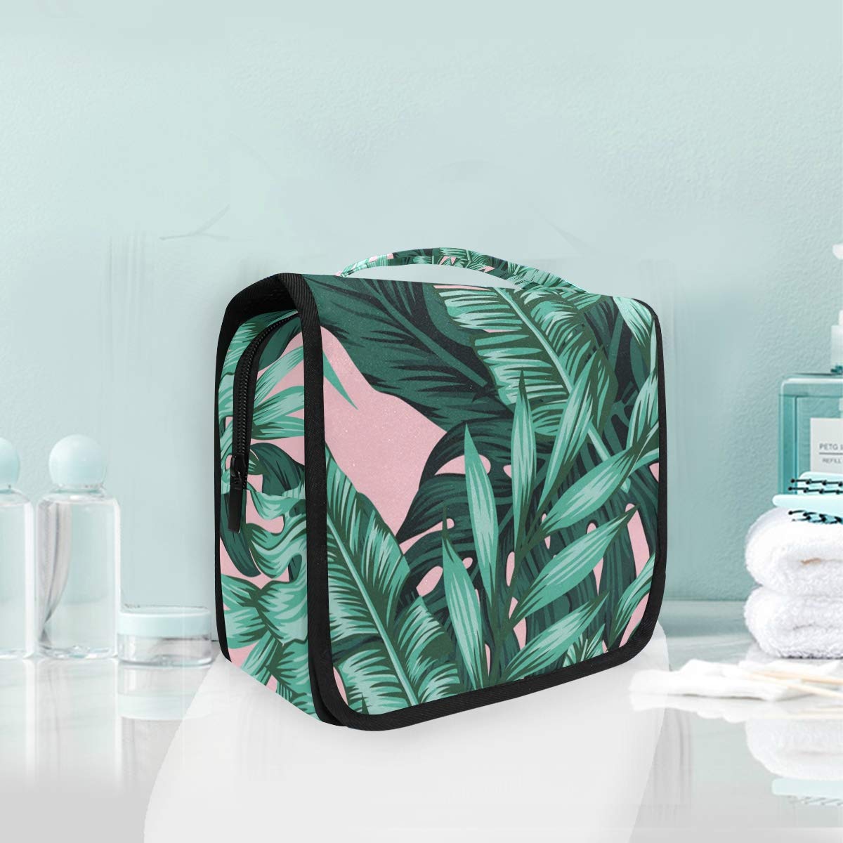 Large Hanging Toiletry Bag for Women - Waterproof Travel Cosmetic Organizer with Sturdy Hook | Portable Makeup Pouch for Business Trips, Vacations & Gym Use