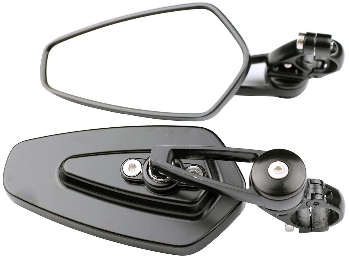 Black Arrow Bar End Mirrors for MV Agusta Brutale 800 Dragster (2014) - Universal Fit, High Visibility Motorcycle Safety Accessories - Perfect for Street Riding, Commuting & Adventure Tours