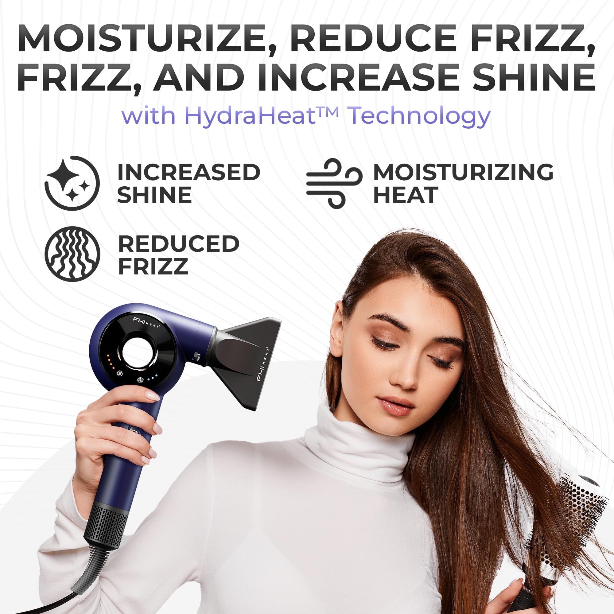 VersaSphere Pro Air 6-in-1 Professional Hair Dryer with Diffuser - Ionic Blow Dryer for Frizz Control & Fast Drying | Salon Quality Styler for Curly, Straight & Wavy Hair at Home