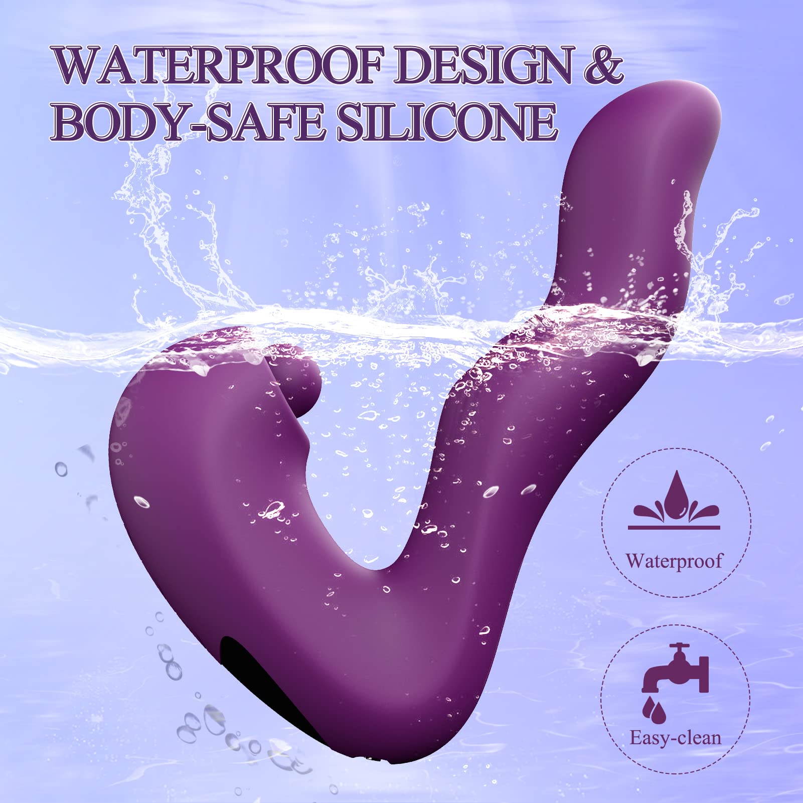 Premium 3-in-1 Wearable Vibrator for Women - G Spot & Clitoral Stimulation with 5 Pulsating & Tapping + 10 Vibration Modes | Rechargeable Adult Sex Toy for Solo Play & Couples Intimacy | Discreet & Powerful Pleasure Device