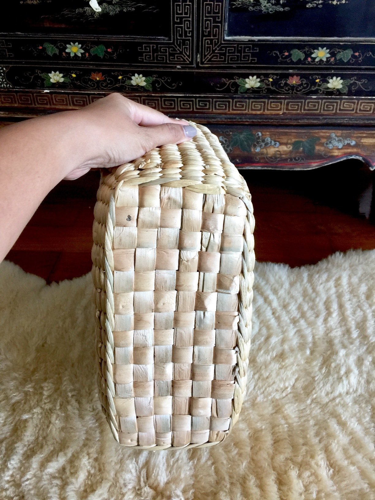 Handwoven Straw Tote Bag for Women - Natural Woven Beach Bag with Leather Handles - Perfect for Summer, Vacation, Shopping and Beach Outings