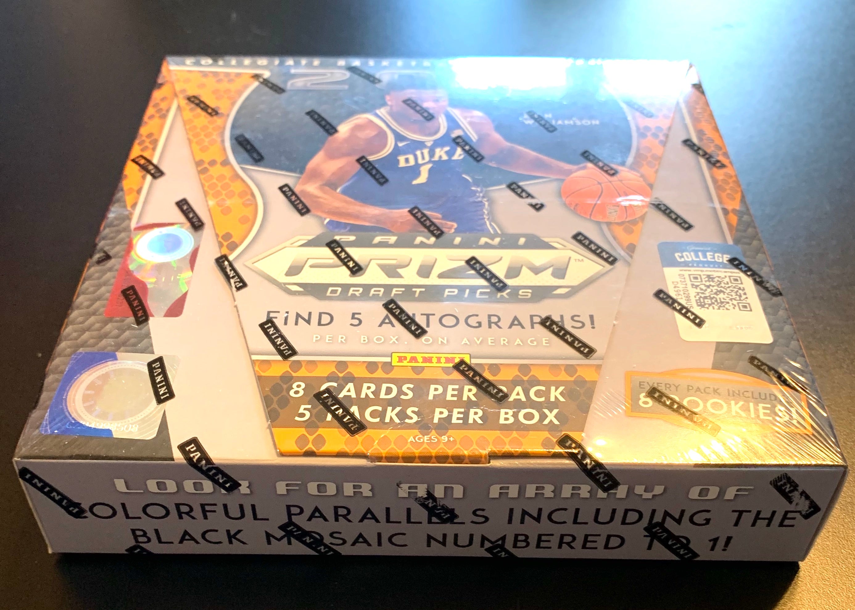 2019 Panini Prizm Draft Picks Hobby Box - 5 Autographs per Box (Zion Williamson, Ja Morant, Tyler Herro, Darius Garland) - Collectible Basketball Cards for Trading & Investing