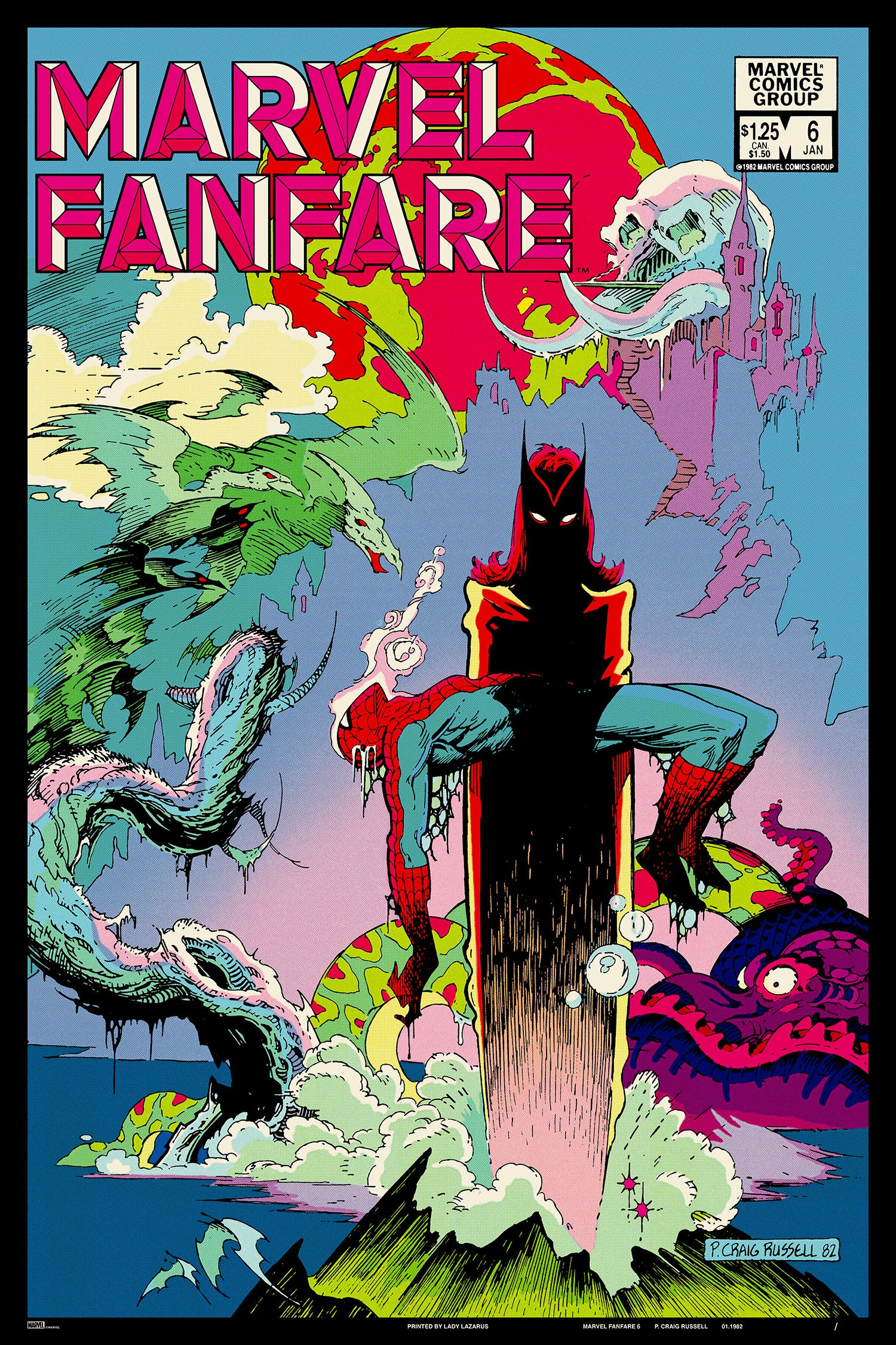 Marvel Fanfare #6 Poster - Limited Edition Collectible for Superhero Fans | Perfect for Home Decor, Gifts & Comic Book Displays