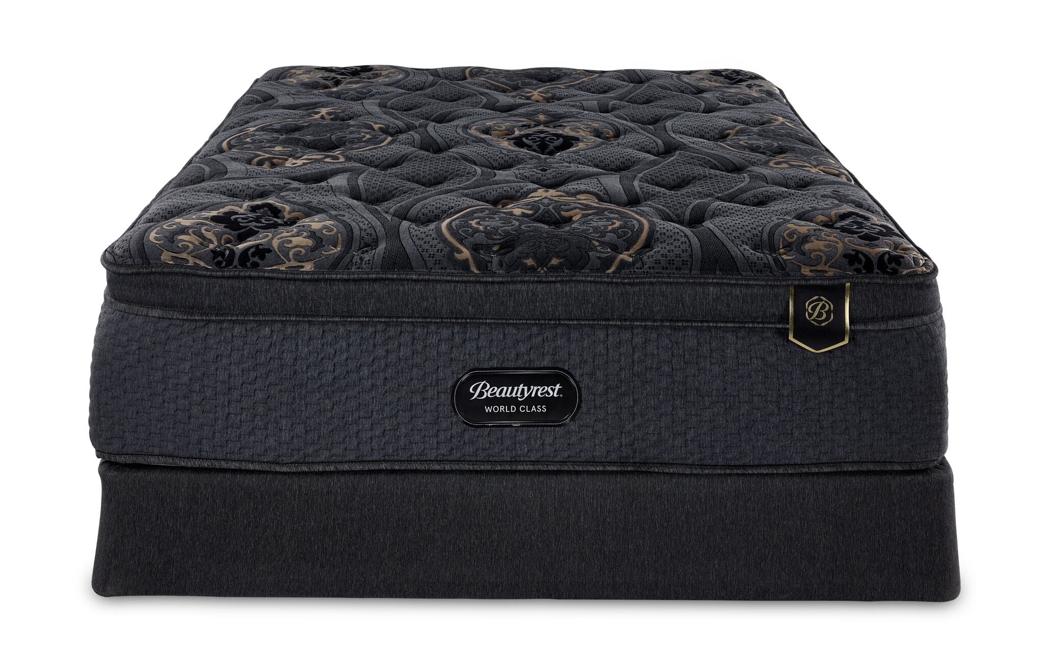 Beautyrest World Class Legacy Medium Queen Mattress and Boxspring Set - Premium Comfort for Restful Sleep, Perfect for Master Bedrooms and Guest Rooms